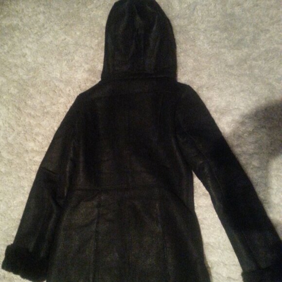 DANIER BLACK LEATHER WINTER JACKET - Picture 2 of 7